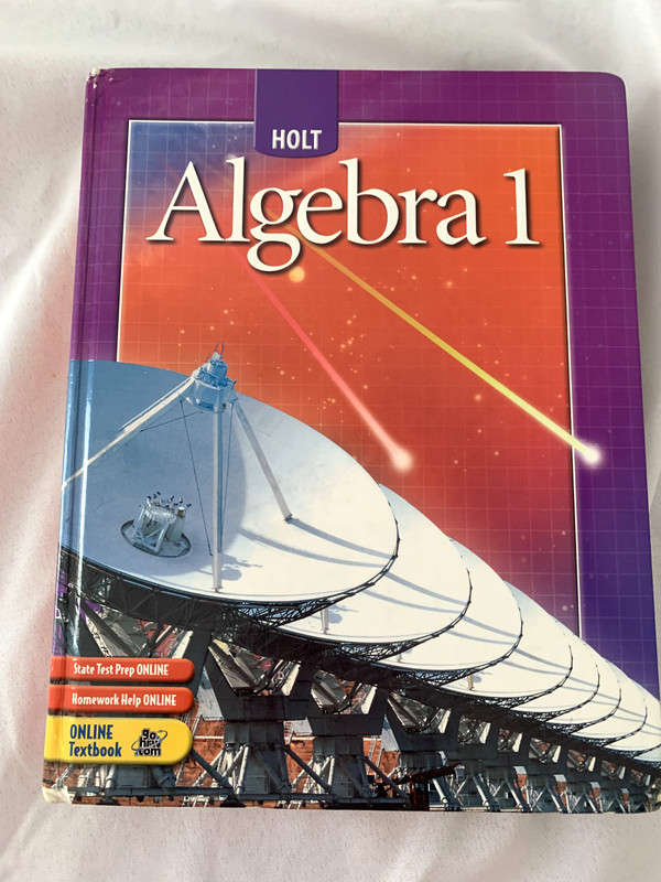 Algebra 1 Student Textbook Holt, Rinehart, & Winston Publishing Harcover, 2004