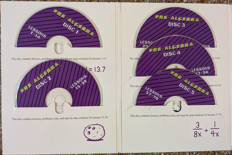 Teaching Textbooks Pre-Algebra 2.0 CD Textbook Self-Grading Set Homeschool Math gallery