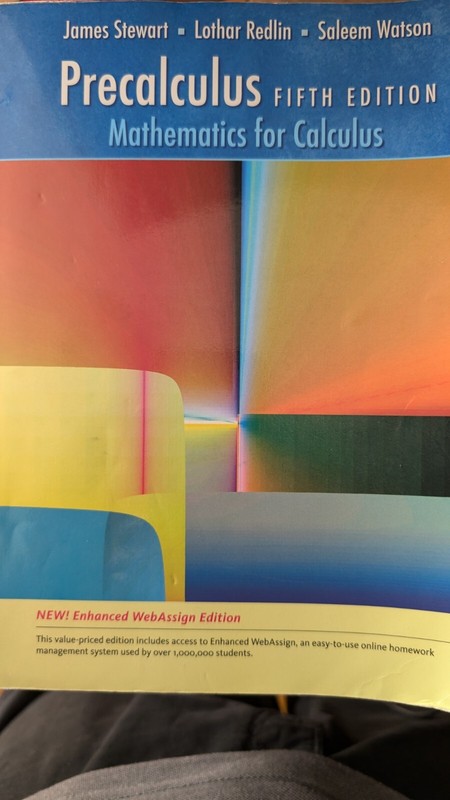 Available 2010 Titles Enhanced Web Assign Ser.: Precalculus by Lothar Redlin,…
