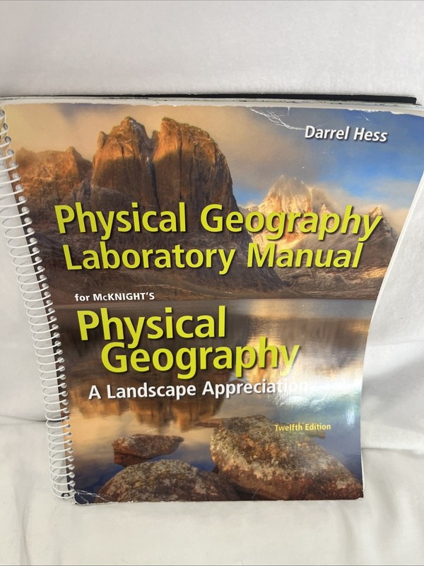 Physical Geography Laboratory Manual by Darrel Hess (2016, Trade Paperback)