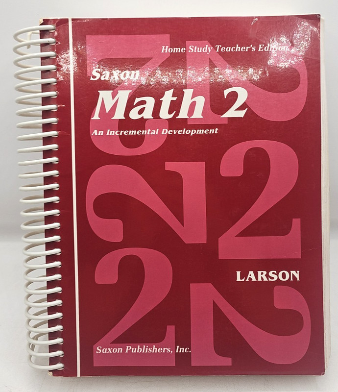Saxon Math 2 Home Study Teacher’s Edition Spiralbound