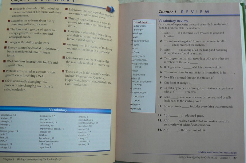 AGS Publishing BIOLOGY-Cycles of Life Student Text, 2006,Low-reading level gallery
