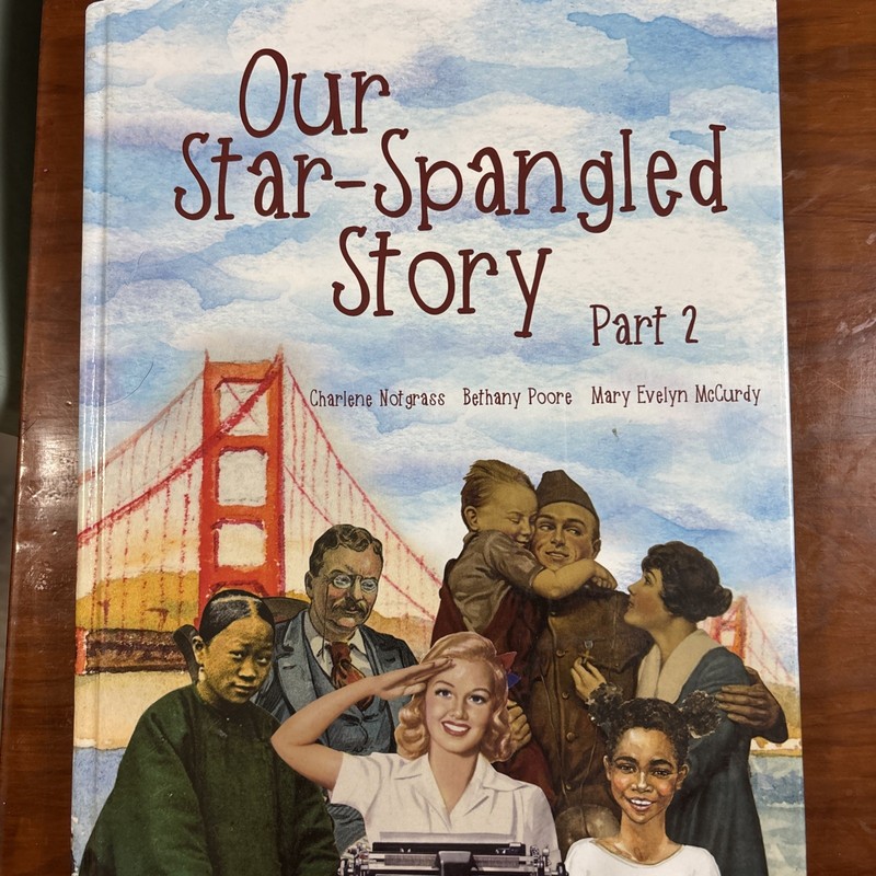 Our Spangled Story Part 1&2 Book, Answer Key, Timeline, Student Workbook gallery