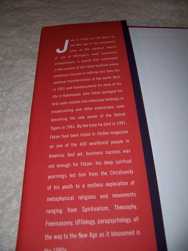 John E. Fetzer and the Quest for the New Age by Brian C. Wilson hc/dj gallery