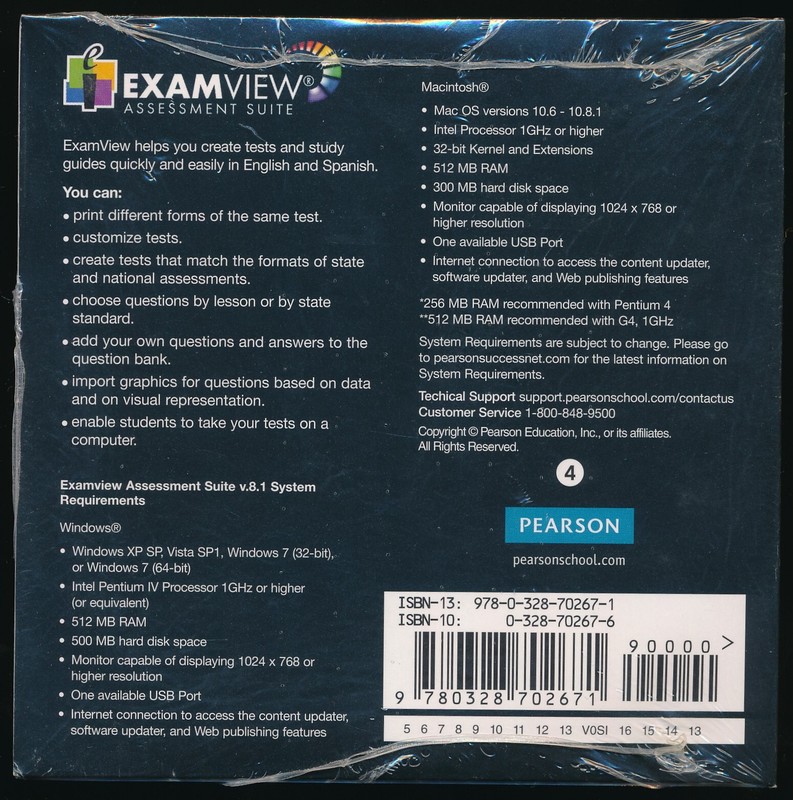 enVisionMath Common Core ExamView Assessement Suite Test Bank Grade 4 Foresman gallery