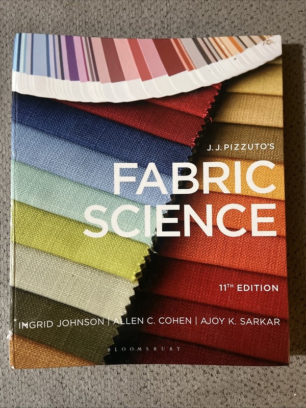 Fabric Science 11th edition J.J. Pizzulto’s Spiral Bound Book