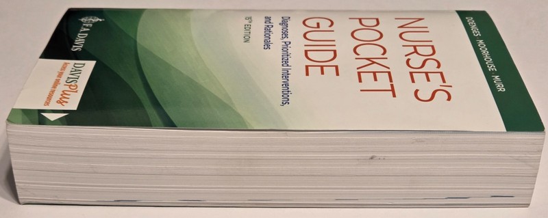 Nurse's Pocket Guide F. A. Davis - 15th Edition - New with Shelf Wear - 2019 PB gallery