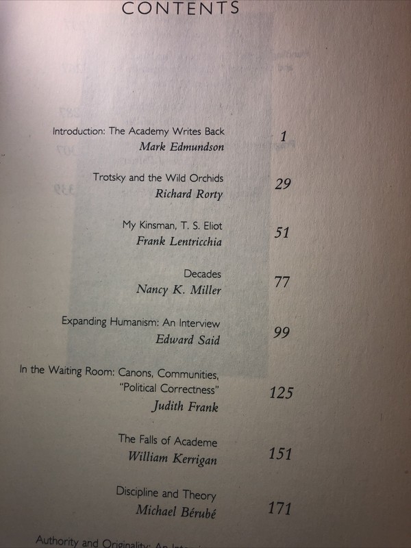 Wild Orchids and Trotsky : Messages from American Universities by Mark Edmundson gallery