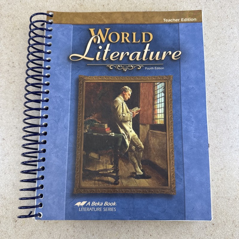 Abeka World Literature Teacher Edition Fourth Edition Ring Bound Textbook