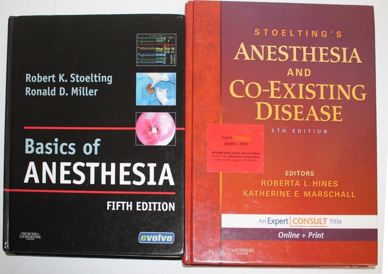 Lot of 2 Medical Text Books | Basics of Anesthesia & Co-Existing Disease