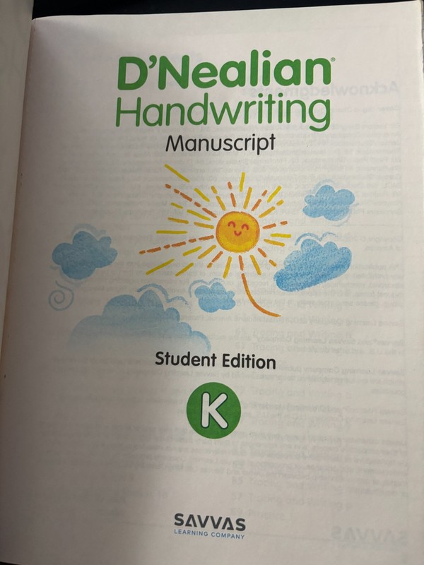 Handwriting 2022 Student Edition Worktext Grade K by Not Available (2021, Trade gallery