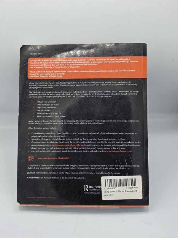 'Doing Ethics in Media: Theories and Practical Applications' by Black & Roberts gallery