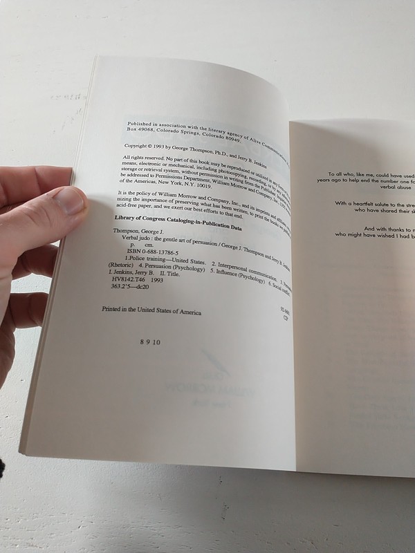 Verbal Judo : The Gentle Art of Persuasion by George J. Thompson (1994, Trade... gallery