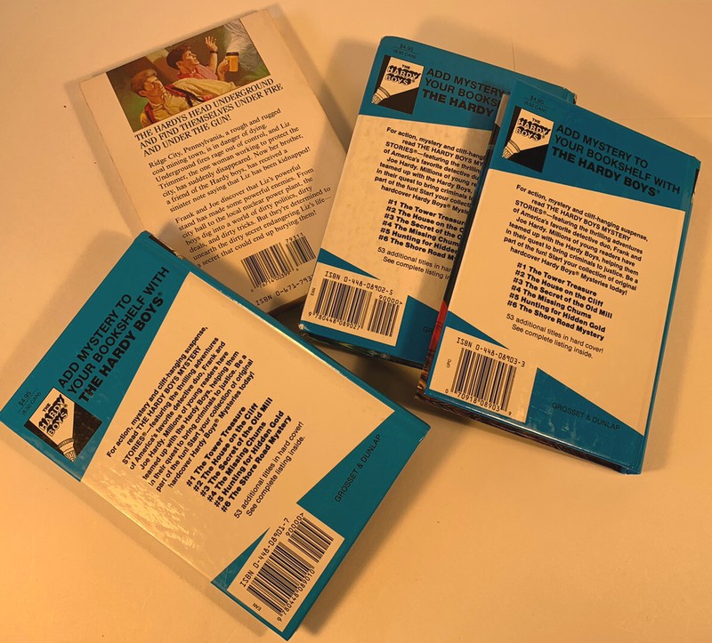 “HARDY BOY BOOKS” Numbers 1, 2, 3, 121 (1,2,3 In Hardcover & 121 Softcover) 👀 gallery