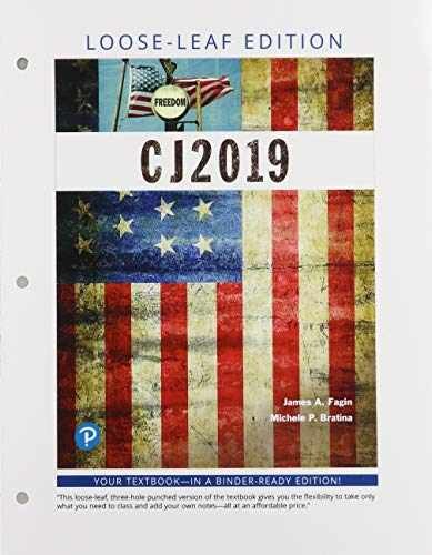 CJ 2019 – Loose Leaf, by Fagin James; Bratina Michele – Very Good