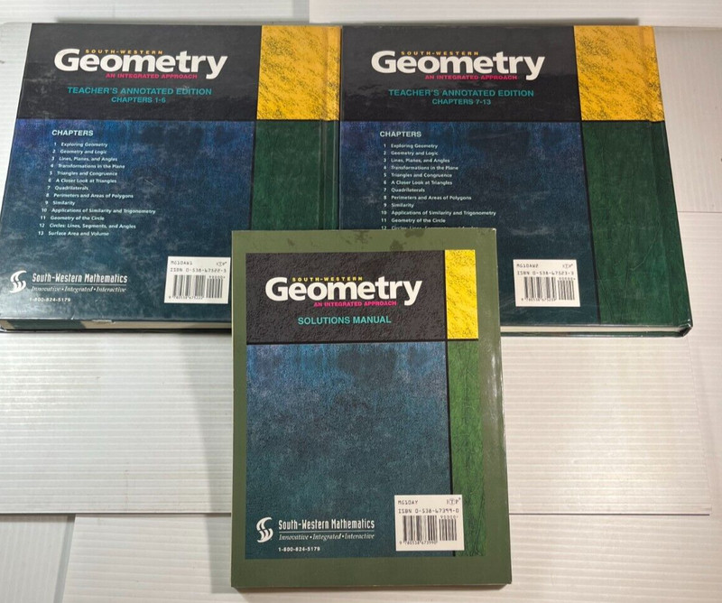 South-Western Geometry An Integrated Approach 1998 Teacher Bundle 0538675233 gallery