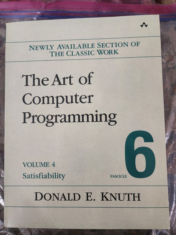 Art of Computer Programming 6 Satisfiability Knuth