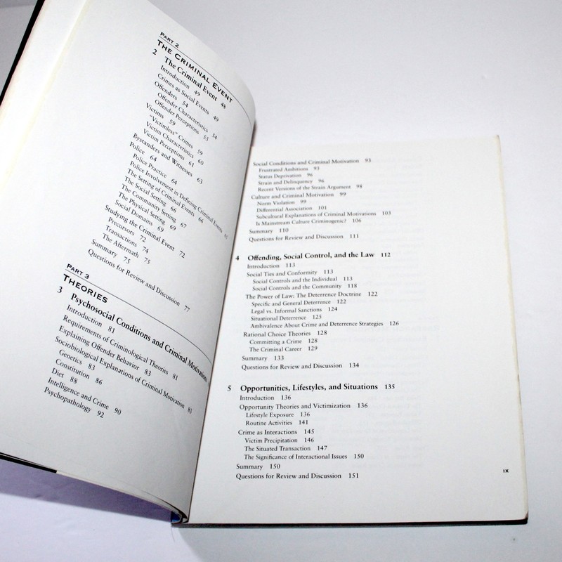 Criminal Event Introduction to Criminology 1996 Wadsworth 1st Ed Vincent Sacco gallery