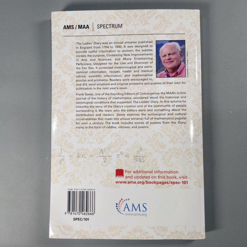 Impact Legacy Ladies Diary 1704-1840 Frank Swetz AMS MAA Spectrum Math History gallery