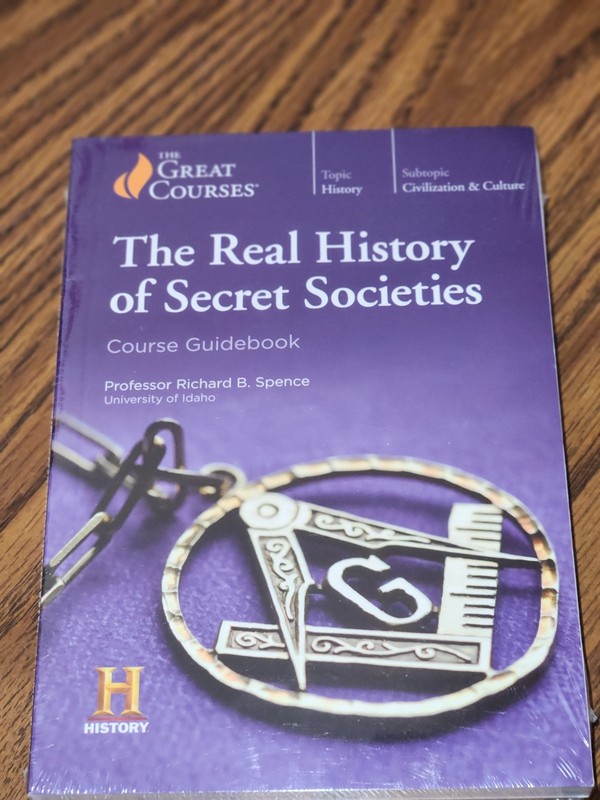 Great Courses: Real History of Secret Societies (4 DVD Set & Guidebook) Sealed