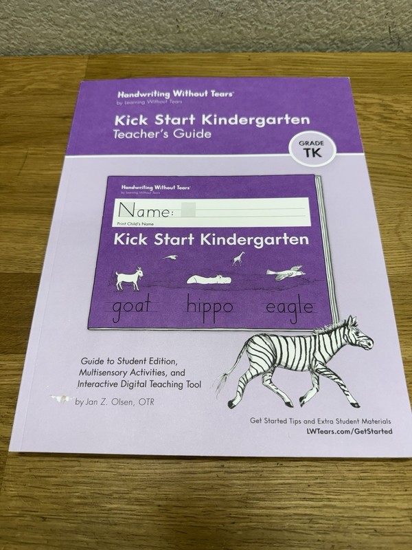 Kick Start Kindergarten Teachers Guide Handwriting Without Tears Grade TK Unused