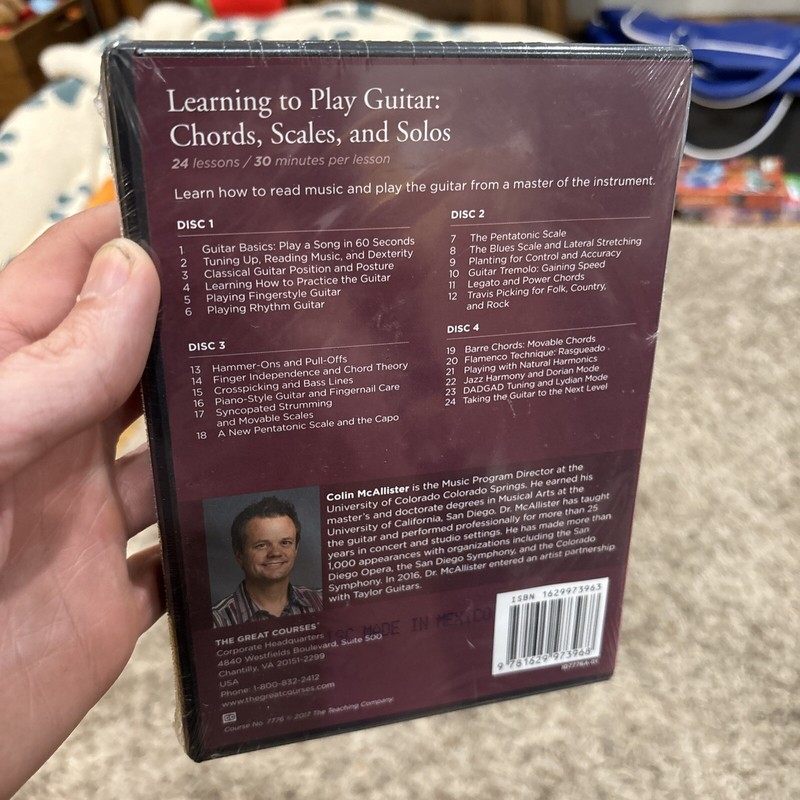 NEW The Great Courses: Learning to Play Guitar Chords Scales Solos 4 Disc SEALED gallery