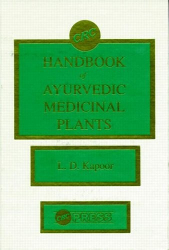 CRC HANDBOOK OF AYURVEDIC MEDICINAL PLANTS By L. D. Kapoor – Hardcover EXCELLENT