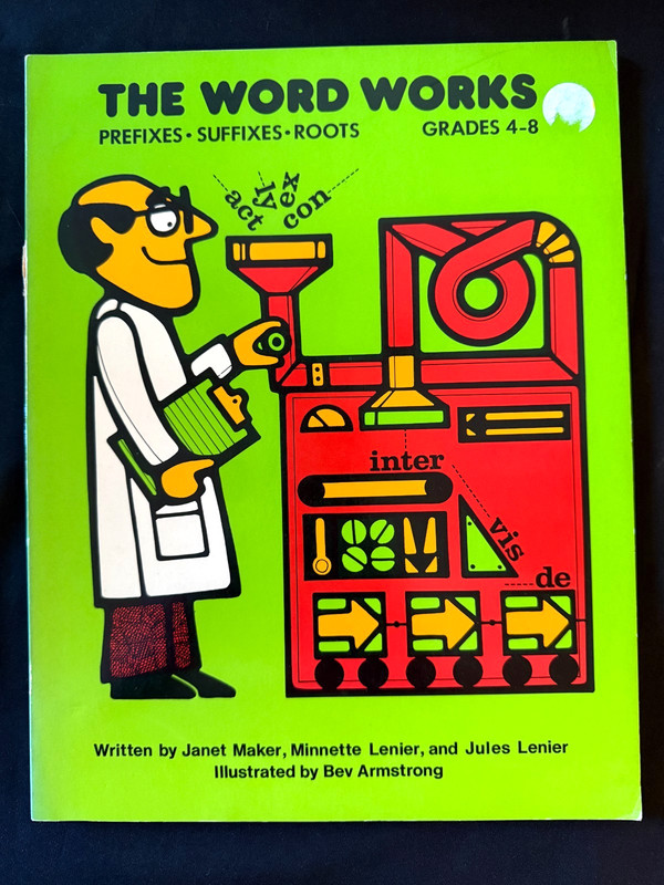 vintage 1979 THE Learning WORD WORKS Grades 4-8 English Language School Workbook