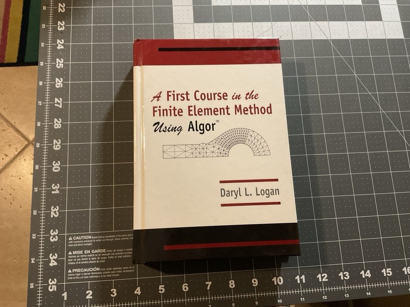 A First Course In The Finite Element Method Using Algor, 1997, Book Only, D3