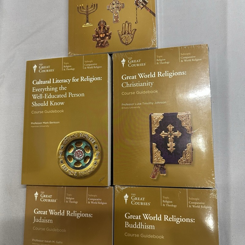 Great Courses Religion DVD & Book Lot 5 Christianity Judaism Buddhism NEW gallery