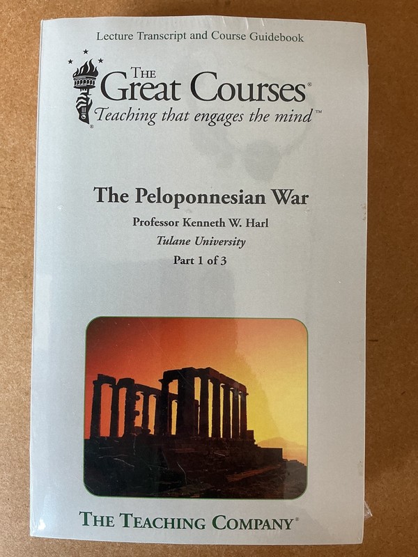 Great Courses The Peloponnesian War Transcript & Guidebook 3 Vols SC NEW