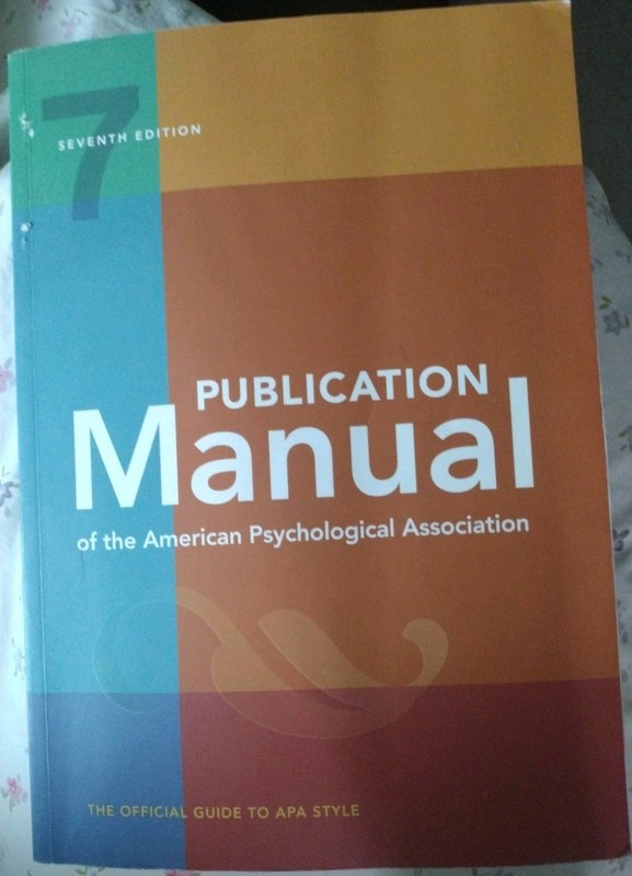 New Publication Manual Of The American Psychological Association 7th Edition 📚