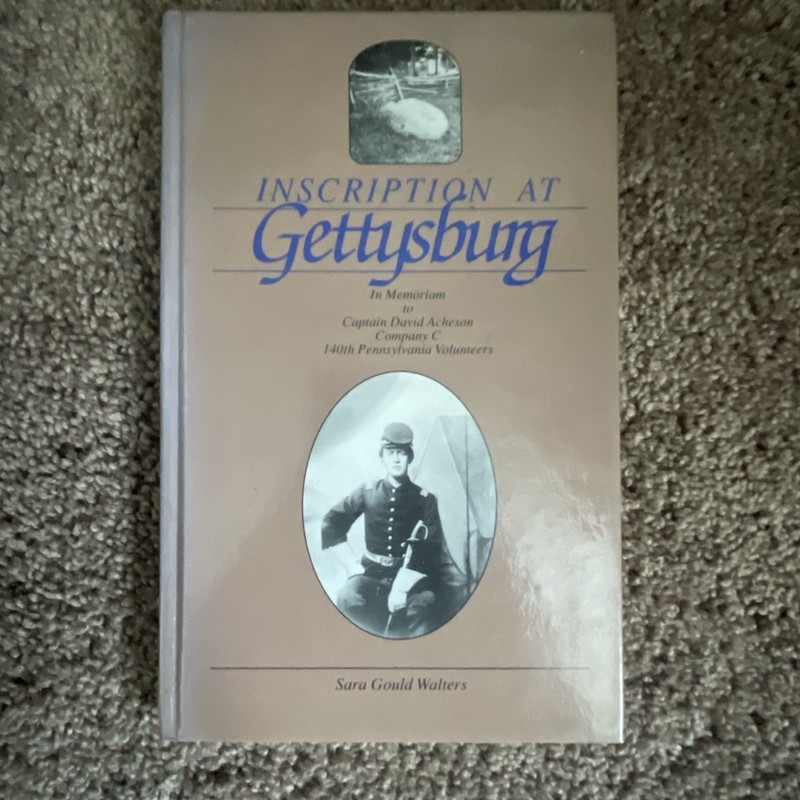 Inscription at Gettysburg Book Walters Vintage 1991 RARE hardcover