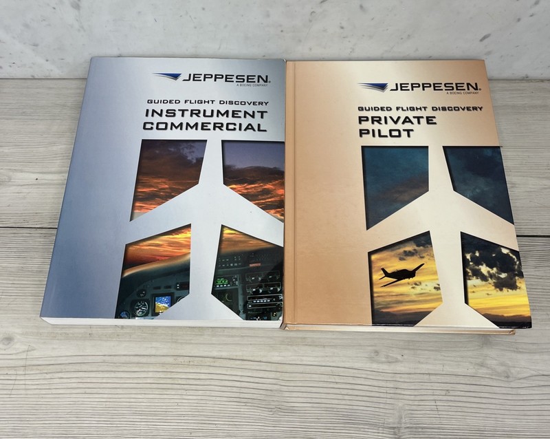 Lot Of 2 Guided Flight Discovery Books, Instrument Commercial, Private Pilot