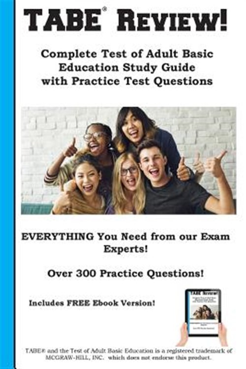 Tabe Review! Complete Test of Adult Basic Education Study Guide With Practice…