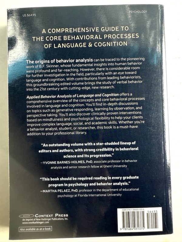 Applied Behavior Analysis of Language and Cognition: Core Concepts & Principles gallery