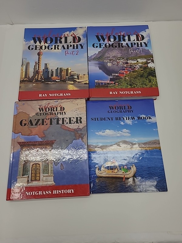 Notgrass Exploring World Geography Vol 1&2, Gazetter, Student Review Book gallery