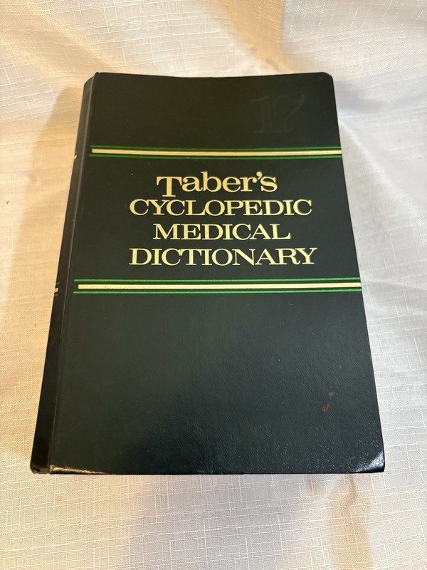 Taber’s Cyclopedic Medical Dictionary Hardcover Clayton L. Thomas Ed. 17, 1993