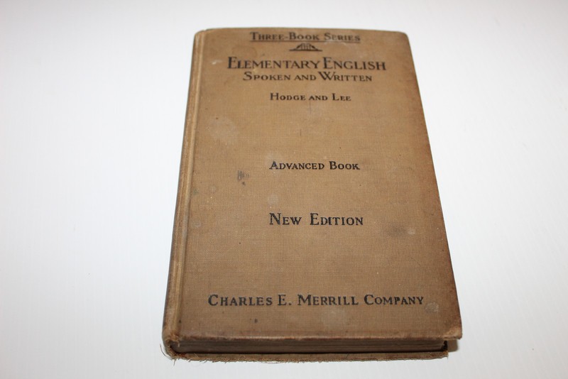 Vintage Elementary English Spoken & Written Textbook Set Hodge Lee 1926 1928 gallery