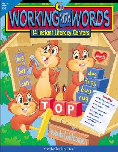 Working With Words: 14 Instant Literacy Centers : Grades K-1 – Paperback – GOOD
