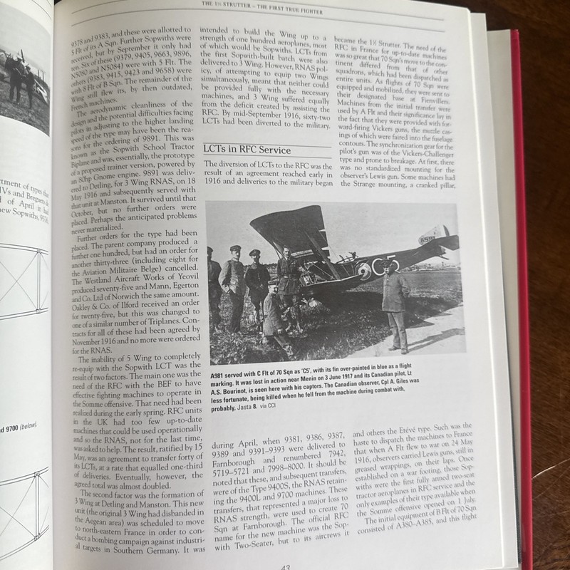 Sopwith Aircraft Mick Davis World War 1 WWI Aviation 1999 Hardcover DJ gallery