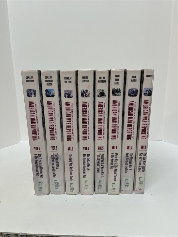 The Greenwood Library Of American War Reporting Complete 8 Volume Set HC 2005 gallery