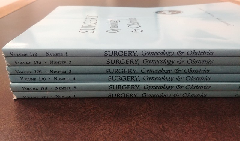 Surgery, Gynecology & Obstetrics Medical Journal Vol. 170 COMPLETE Surgeon 1990 gallery