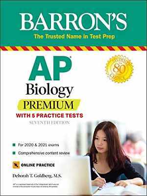 AP Biology Premium: With 5 – Paperback, by Goldberg M.S. Deborah – Acceptable