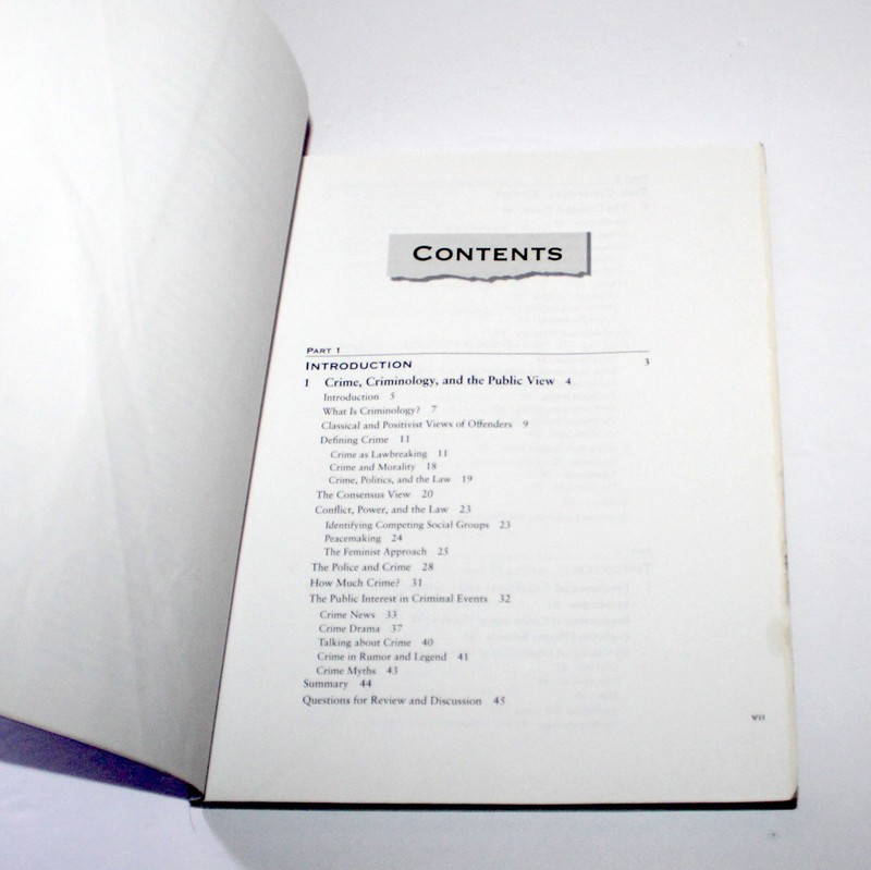 Criminal Event Introduction to Criminology 1996 Wadsworth 1st Ed Vincent Sacco gallery