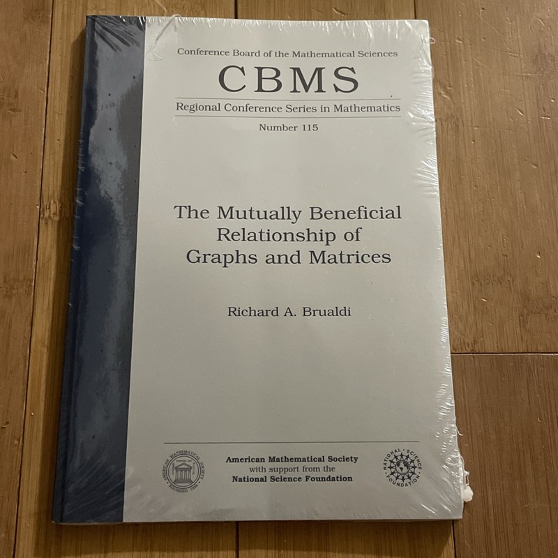 CBMS No. 115 The Mutually Beneficial Relationship Of Graphs Richard Brualdi Book
