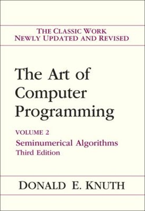 The Art of Computer Programming : Seminumerical Algorithms, Volum
