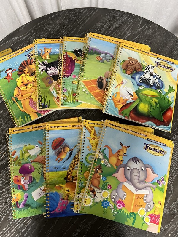 Macmillan McGraw Hill Treasures Grade K Kindergarten Teacher’s Edition 1-8 & 10