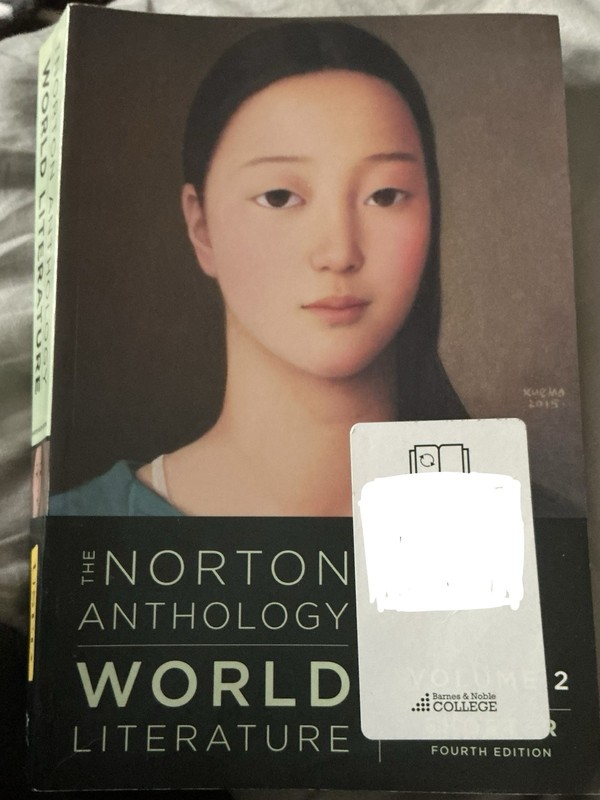 Norton Anthology of World Literature Vol 2 4th Ed PB Puchner 2016