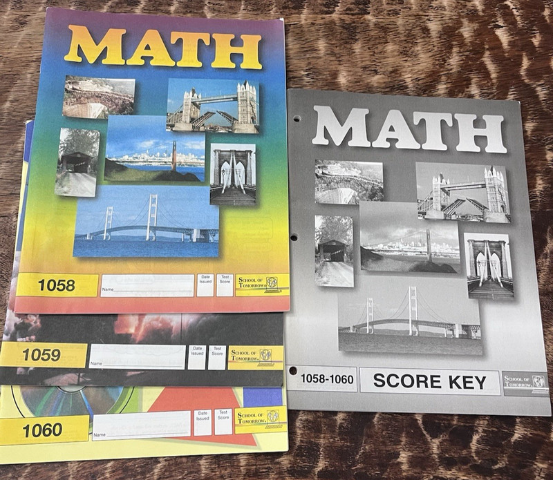 Math 1058-1060 Ace Pace School Of Tomorrow Brand New